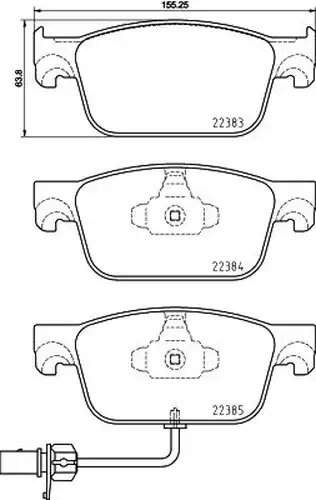 накладки BREMBO P 85 153