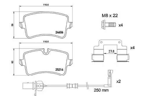 накладки BREMBO P 85 157