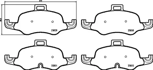 накладки BREMBO P 85 160