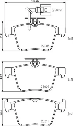 накладки BREMBO P 85 162