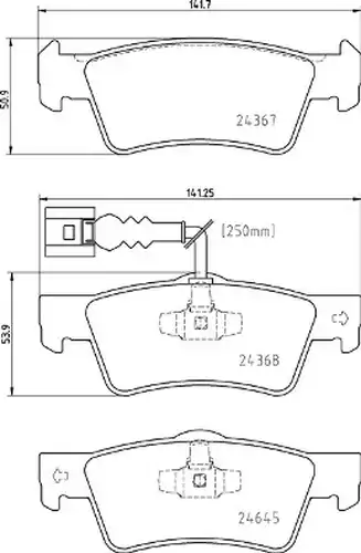 накладки BREMBO P 85 163