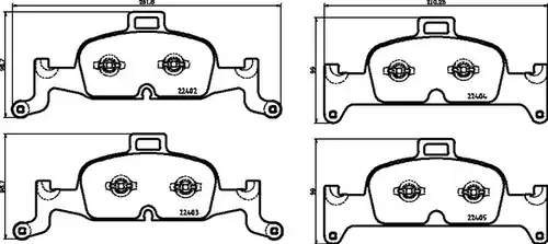 накладки BREMBO P 85 164