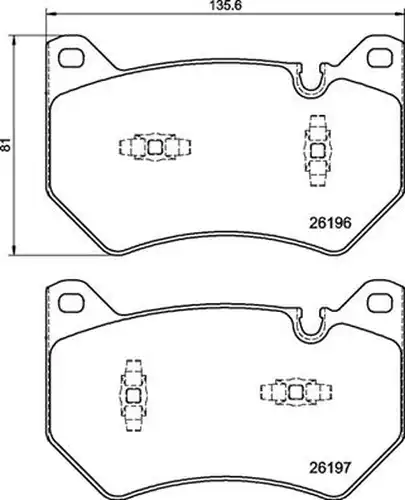 накладки BREMBO P 85 181