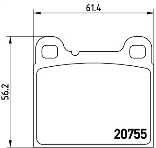 накладки BREMBO P 86 002