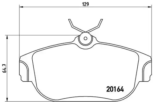 накладки BREMBO P 86 007