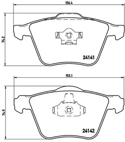 накладки BREMBO P 86 018