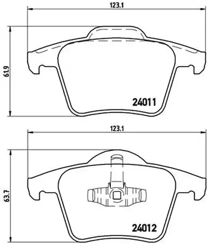 накладки BREMBO P 86 019