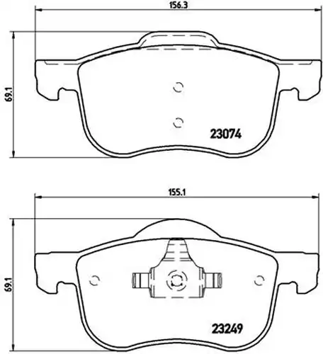 накладки BREMBO P 86 020