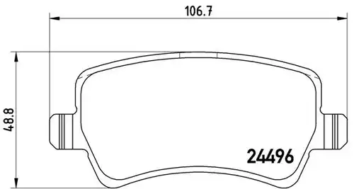 накладки BREMBO P 86 021