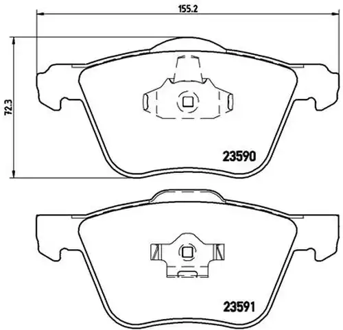 накладки BREMBO P 86 022