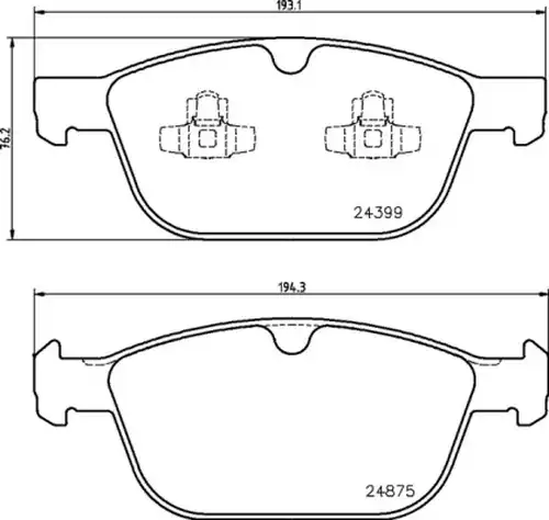 накладки BREMBO P 86 023