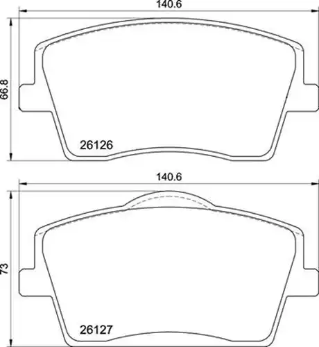 накладки BREMBO P 86 031