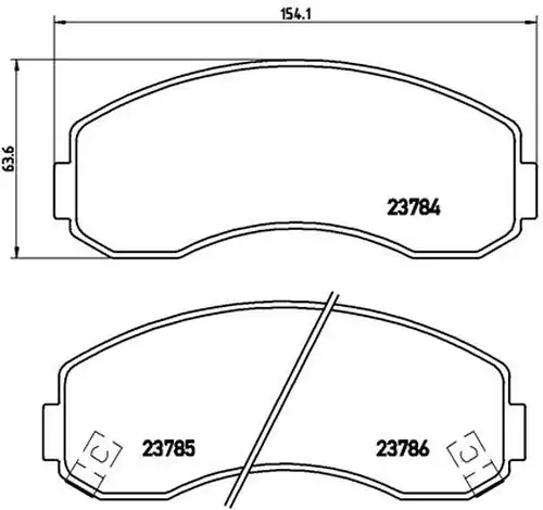 накладки BREMBO P 99 003