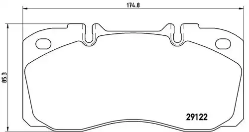 накладки BREMBO P A6 025