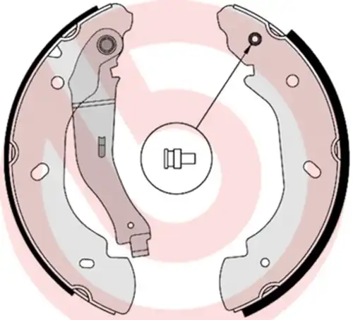 комплект спирачна челюст BREMBO S 24 538