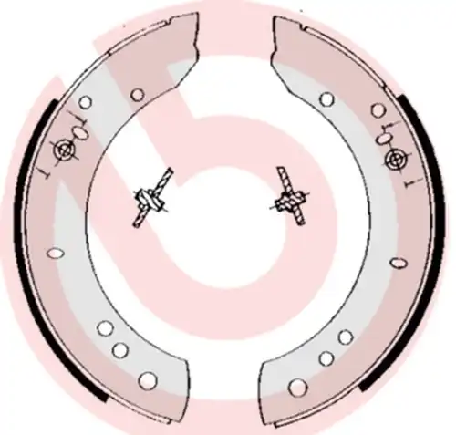 комплект спирачна челюст BREMBO S 44 502