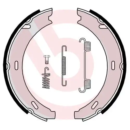 комплект спирачна челюст, ръчна спирачка BREMBO S 50 502