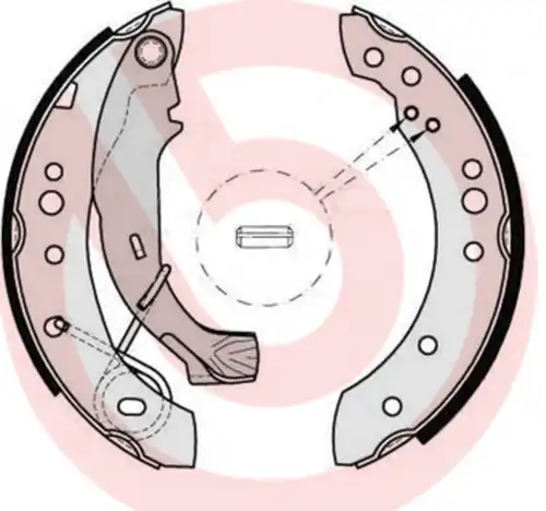 комплект спирачна челюст BREMBO S 61 526