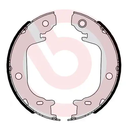 комплект спирачна челюст, ръчна спирачка BREMBO S 83 565