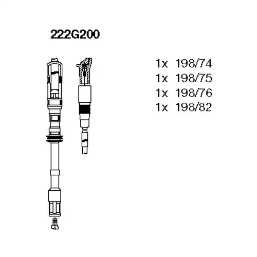 комплект запалителеи кабели BREMI 222G200