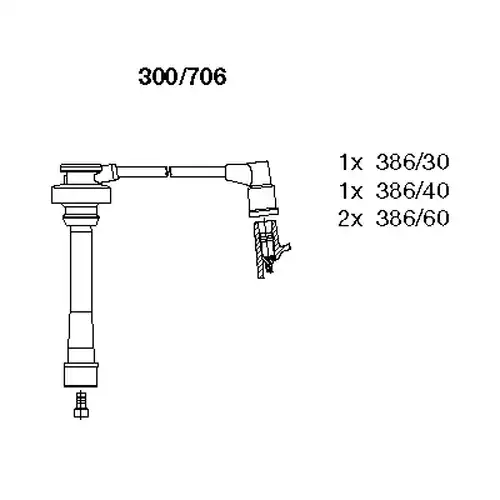 комплект запалителеи кабели BREMI 300/706