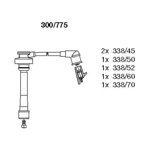 комплект запалителеи кабели BREMI 300/775