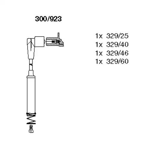 комплект запалителеи кабели BREMI 300/923