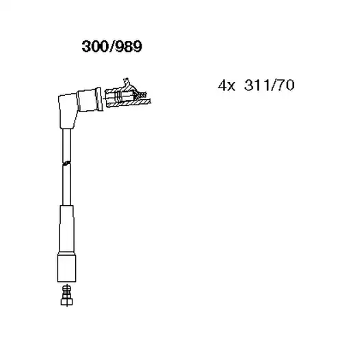 комплект запалителеи кабели BREMI 300/989