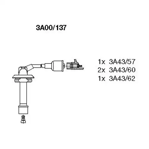 комплект запалителеи кабели BREMI 3A00/137