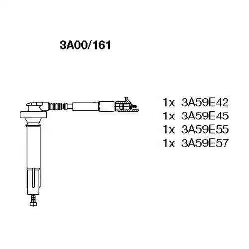 комплект запалителеи кабели BREMI 3A00/161