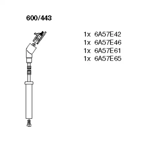 комплект запалителеи кабели BREMI 600/443