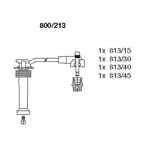 комплект запалителеи кабели BREMI 800/213