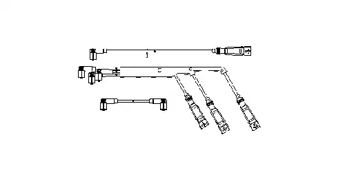 комплект запалителеи кабели BREMI 923/100