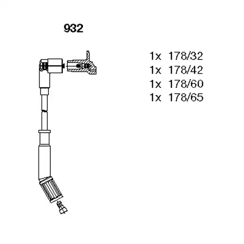 комплект запалителеи кабели BREMI 932