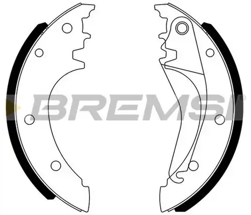 комплект спирачна челюст BREMSI GF0185