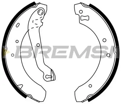 комплект спирачна челюст BREMSI GF0222