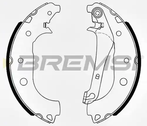 комплект спирачна челюст BREMSI GF0250