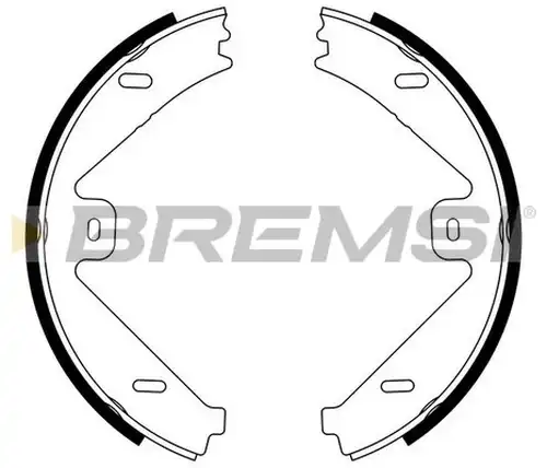 комплект спирачна челюст, ръчна спирачка BREMSI GF0319