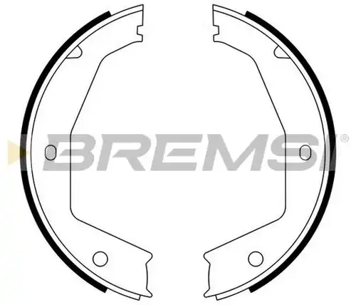 комплект спирачна челюст, ръчна спирачка BREMSI GF0397