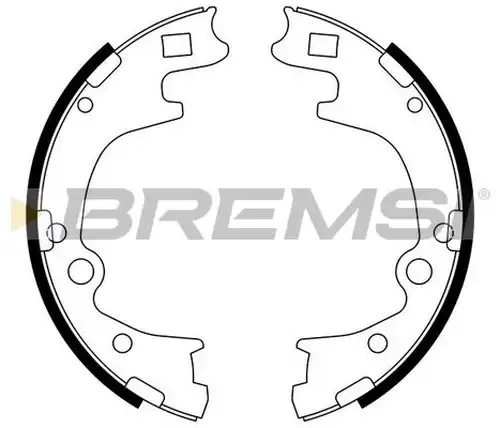 комплект спирачна челюст BREMSI GF0728