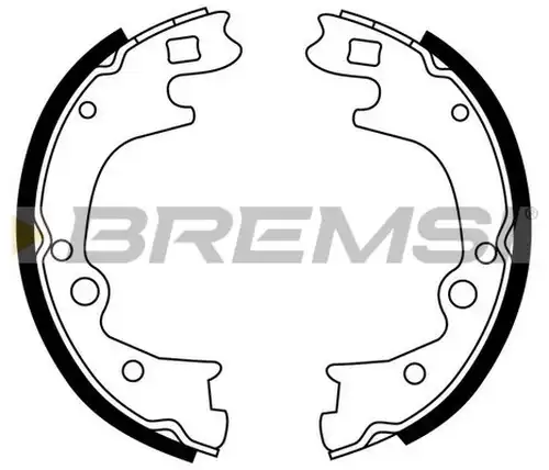 комплект спирачна челюст BREMSI GF0748