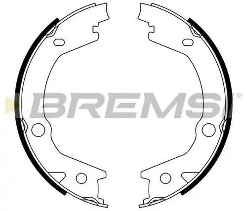 комплект спирачна челюст BREMSI GF0765