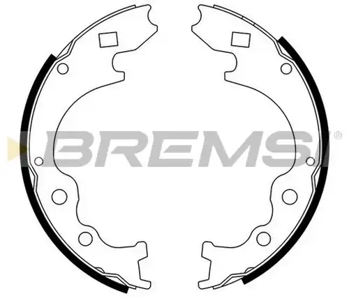 комплект спирачна челюст BREMSI GF0786