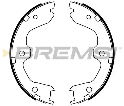 комплект спирачна челюст BREMSI GF0869