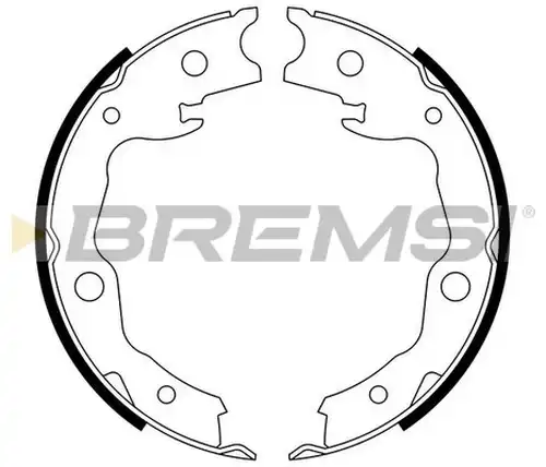 комплект спирачна челюст BREMSI GF0876