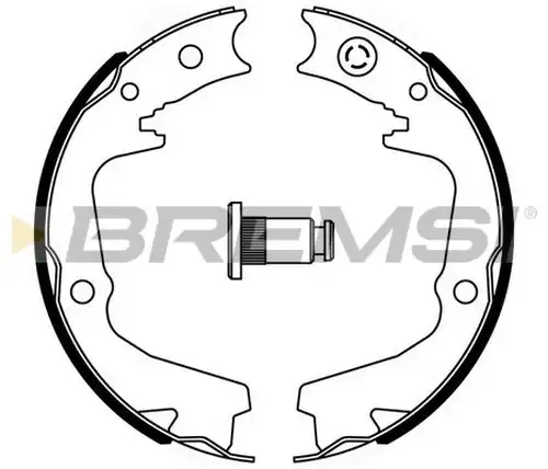 комплект спирачна челюст BREMSI GF0893