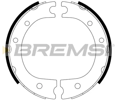 комплект спирачна челюст BREMSI GF0963