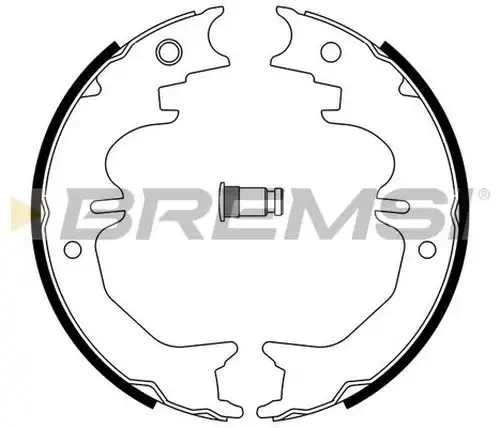 комплект спирачна челюст BREMSI GF0965