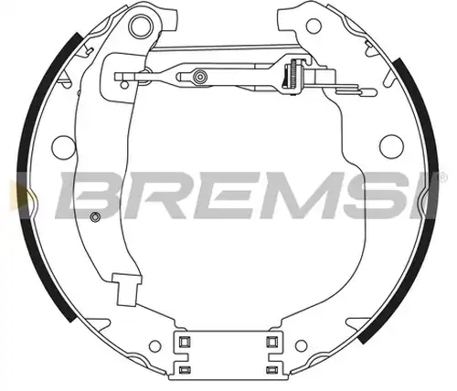 комплект спирачна челюст BREMSI GK0461