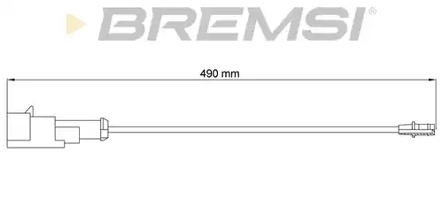 предупредителен контактен сензор, износване на накладките BREMSI WI0792